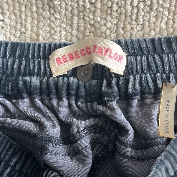 Rebecca Taylor grey velvet jogger - Picture 2 of 3